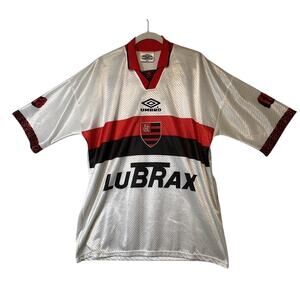 UMBRO #7 Flamengo Brasil‎ Size S Vintage Jersey White